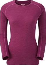 Montane, 1296[^]256687 Womens Primino 220g Long Sleeve Crew - Dahlia