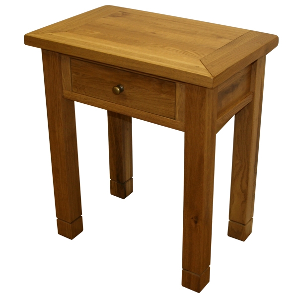 Solid Oak 1 Drawer Hall Table