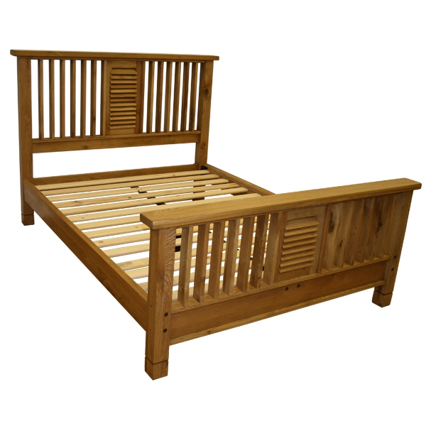 montreal Solid Oak King Size Bed