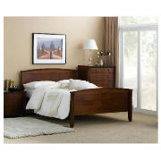King Bed, Cherry And Standard Mattress