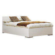 monza King Bed, White Finish With Brook Mattress