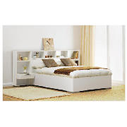 Monza King Bed With Surround, White