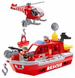 Mookie Abrick Rescue Boat Playset