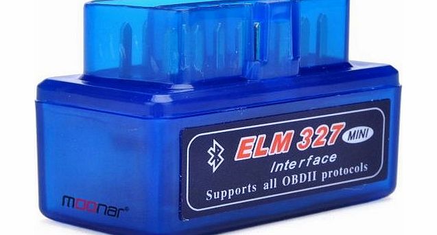 Moonar Auto Car Diagnostic Scan Tool ELM327 Mini Interface V1.5 Bluetooth Version OBD2 (A)