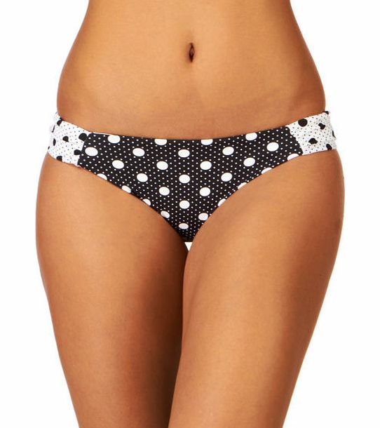 Moontide Womens Moontide Spots N Stripes Ruched Side