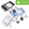 Mueva Wraptor for Apple iPod Shuffle 2G 3 Pack - Clear/Smoke/Blue