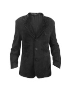 Black Suede Blazer Jacket