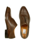 Parigi - Dark Brown Calfskin Cap Toe Oxford Shoes