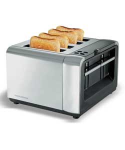 morphy Richards 4 Slice Brushed Toaster