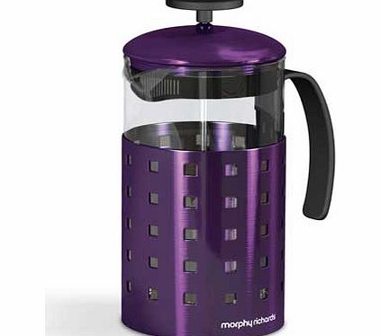 Morphy Richards Accents 8 Cup Cafetiere - Plum