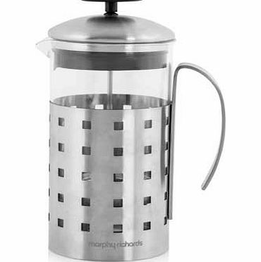 Morphy Richards Accents 8 Cup Cafetiere - Steel
