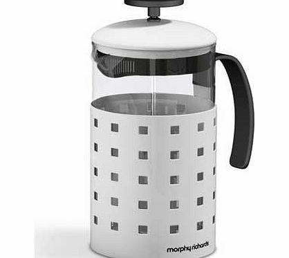 Morphy Richards Accents 8 Cup Cafetiere - White