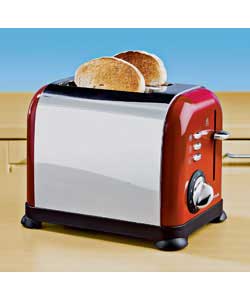 morphy Richards Accents Burgundy 2 Slice Toaster