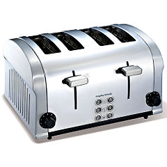 Accents Die Cast 4 Slice Toaster Stainless Steel