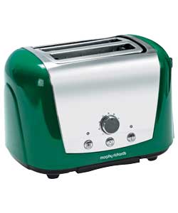 morphy Richards Accents Green 2 Slice Toaster