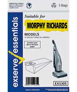 Morphy Richards EXS305 Bags - 5 Pack