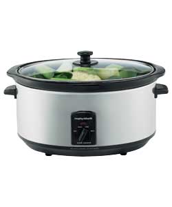 MORPHY RICHARDS Polished Stainless Steel Slow Cooker