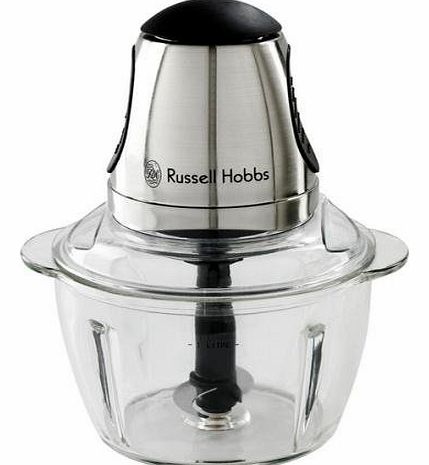 Russell Hobbs, Mini Chopper Glass Brush Chrome 200w