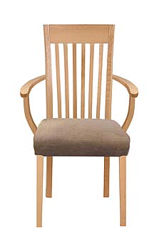 Horizon Slat Back Carver Chair