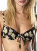 Moschino Floral Silk Georgette low front underwired bra
