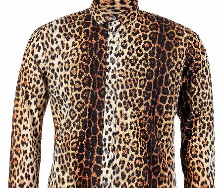 Moschino Leopard Print Cotton Shirt