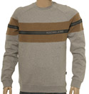 Light Grey & Beige Cotton Sweatshirt