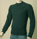 Mens Black with Love Badge Long Sleeve Stretch Cotton Mix Shirt