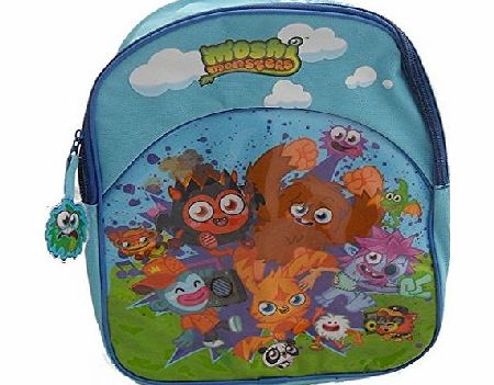 Moshi Monsters Blue Moshi Monsters Kids School Bag Backpack Rucksack Shoulder Bag