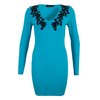 Ginetta Bodycon Dress in Turquoise and