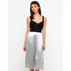 Motel Angel Midi Dress with Silver Skirt and