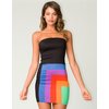 Motel Rocks Motel Ariel Strapless Bodycon Dress in Geometric