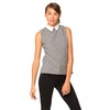 Motel Carys Collared Top in Gingham Check Black