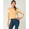 Motel Cozy Plait Detail Jumper in Mustard and