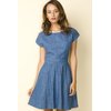 Motel Gemma Dress in Denim