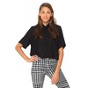 Motel Leigh Cropped Box Shirt in Black