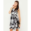 Motel Rocks Motel Mia Prom Dress in Black and White Tonal