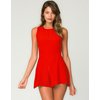 Motel Rita Cut-Out Back Playsuit in Red
