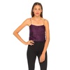 Motel Sunia Cami Top in Aubergine Tinsel