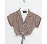 Motel Vintage Penny Tie Crop Shirt 0003
