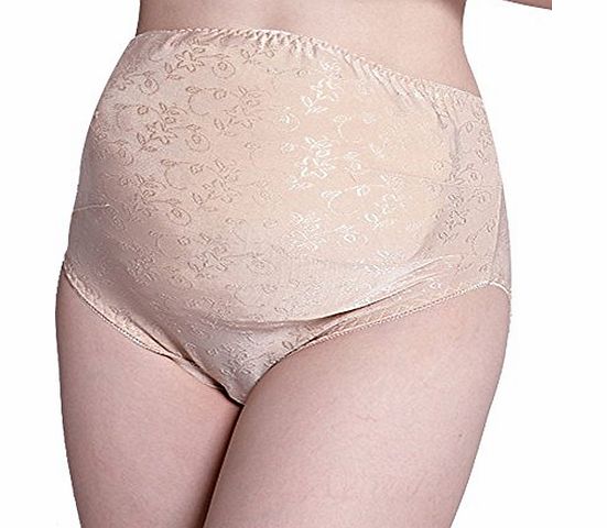Mothershape Baby Bump Maternity Underwear Briefs Pregnancy Abdominal Support Belly Girdle (Waist Bump Circumference: 75-120cm, Peach Pink)