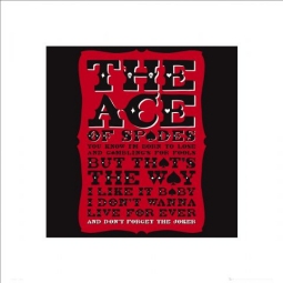 Ace of Spades - Lyrics Art Print