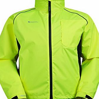 Mountain Warehouse Adrenaline Mens Iso-Viz Cycling Running Reflective Jacket Yellow Medium