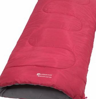 Mountain Warehouse Boys Girls Basecamp Camping Travel Season 1 Sleepover Lightweight Sleeping Bag Pink One Size
