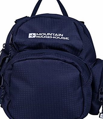 Mountain Warehouse Hartwell Small Adjustable Compact Durable 4 Litre Mini Shoulder Daypack Bag Navy One Size