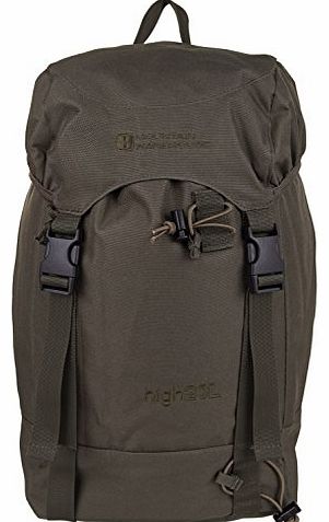 Mountain Warehouse High 20 Litre Multiple Pockets School Bag Daypack Backpack Rucksack Travel Green One Size