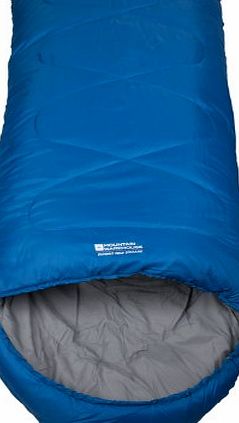 Mountain Warehouse Summit Mini Square Camping Warm Travelling Outdoor Kids Boys Girls Sleeping Bag Blue One Size