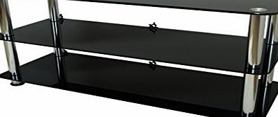 MountRight TV Stands Mountright UMS2 Black Glass TV Stand For LED LCD amp; Plasma Television (For TVs: 41 up to 70 Inch)