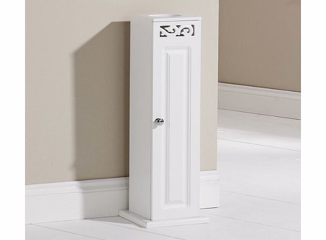Mountrose Scroll Toilet Roll Cupboard, White