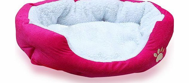 Rose Cute Warm Indoor Soft Fleece Puppy Pets Dog Cat Sofa Bed House Basket with Mat waterproof