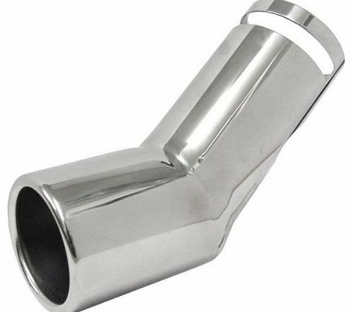 MovingParts Round Stainless Steel Drop Down Car Exhaust Trim